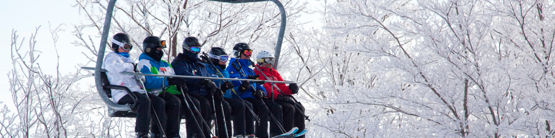 People on chairlift