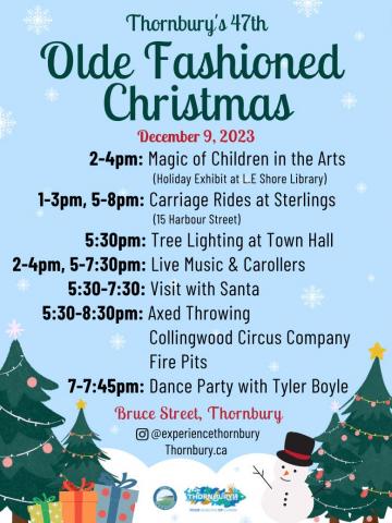 Olde Fashioned Christmas 2023: Join us on Saturday, December 9